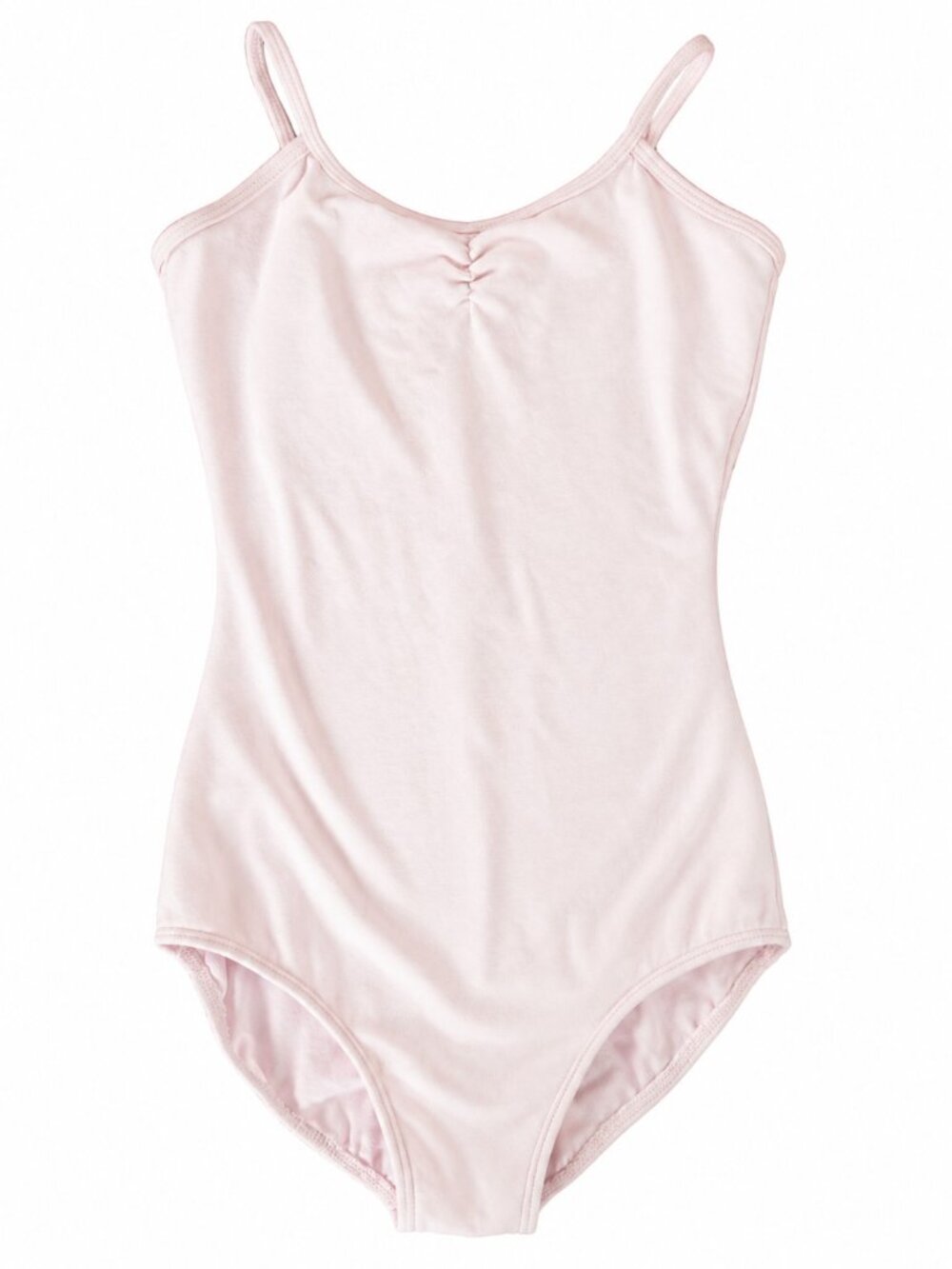 Eurotard Girls Camisole Fully Lined Pinch Front Leotard V-Back Cotton Lycra Sz M
